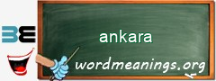 WordMeaning blackboard for ankara